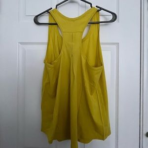 Mustard yellow lululemon tank top size 8